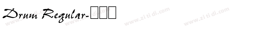 Drum Regular字体转换